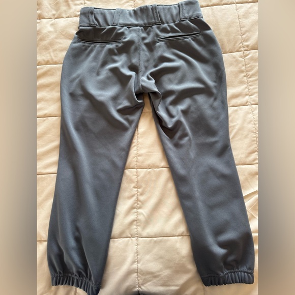 Champro Girls XL Gray Softball/Baseball Pants With Elastic Cuffs & Snap Button - Picture 4 of 7